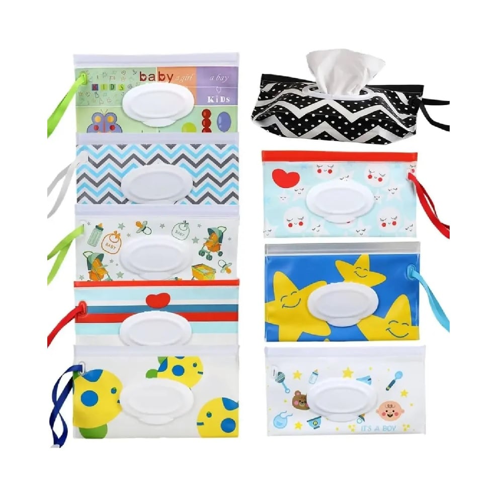 PORTA PAÑITOS HÚMEDOS PARA BEBES COLORIDO - 1
