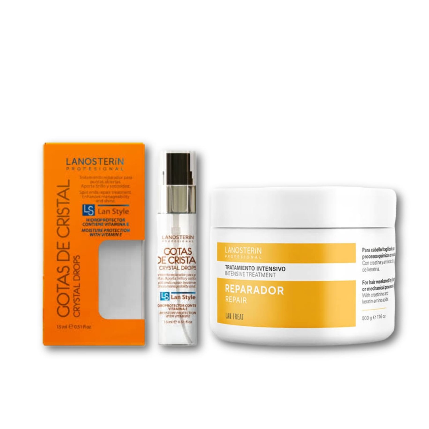 TRATAMIENTO LANOSTERIN INTENSIVO REPARADOR + GOTAS CRISTAL - 1
