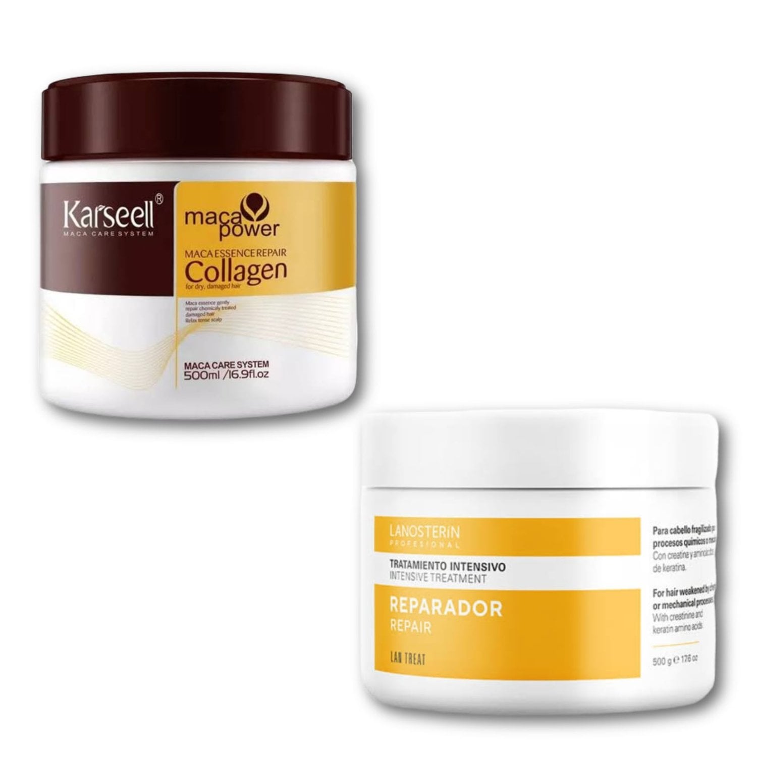 TRATAMIENTO LANOSTERIN INTENSIVO REPARADOR + MASCARILLA COLÁGENO INSPIRADA EN KARSSELL - 1