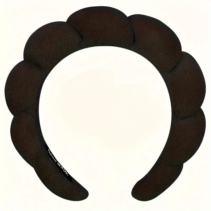 VINCHA DE ESPONJA PARA MAQUILLAJE - NEGRO - 1