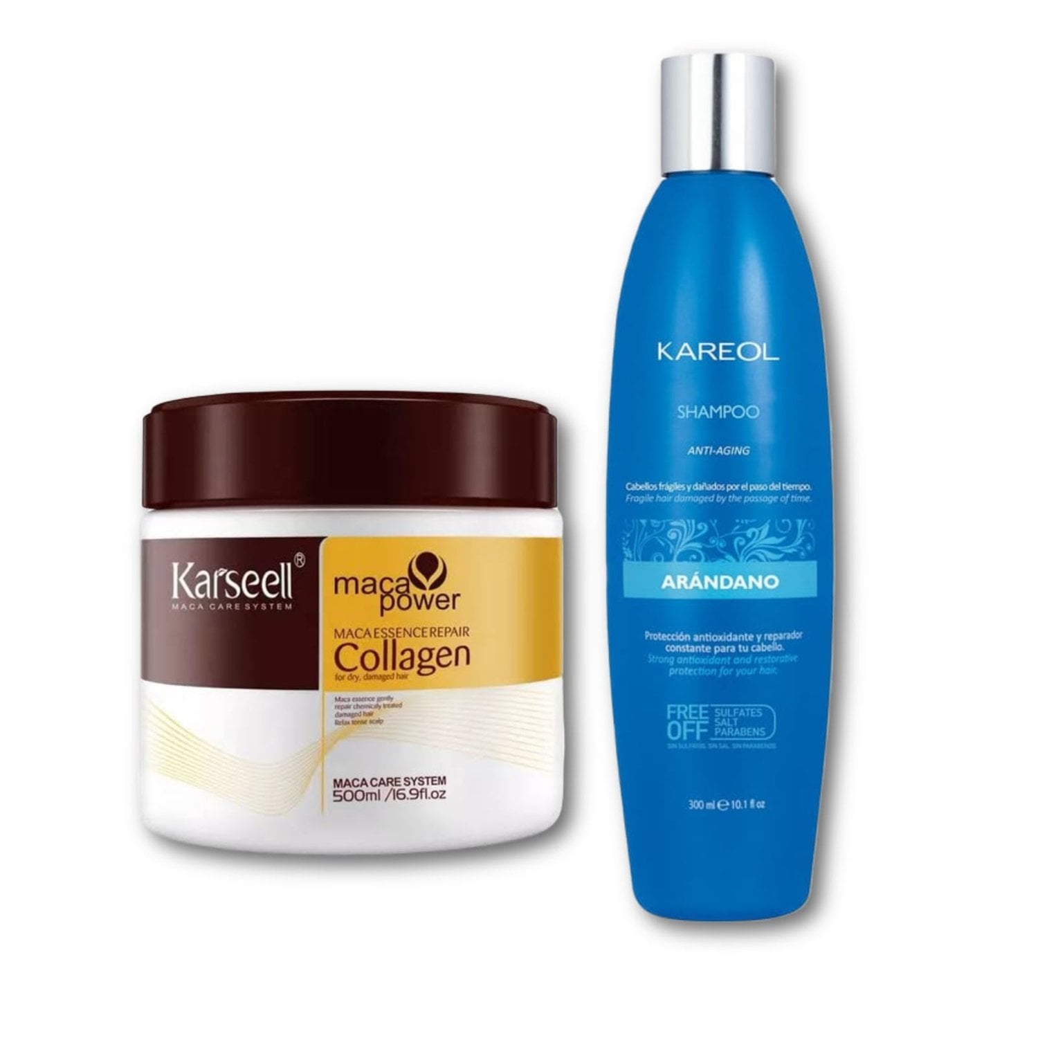 MASCARILLA COLÁGENO KARSELL + SHAMPOO DE ARÁNDANOS - KAREOL - 1