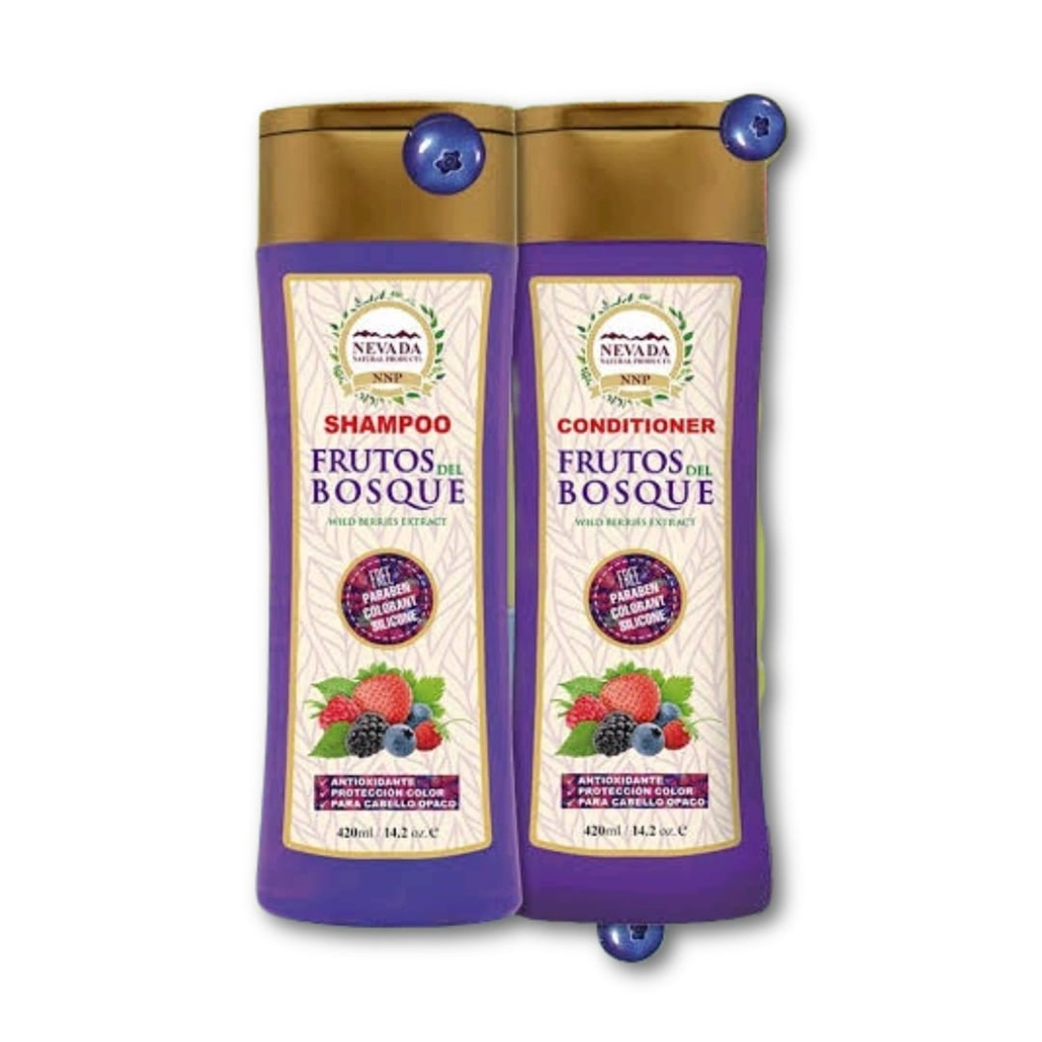 SHAMPOO Y ACONDICIONADOR FRUTOS DEL BOSQUE - NEVADA - 1
