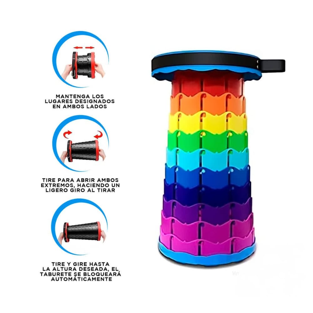 BANQUITO PLEGABLE MULTICOLOR - 1