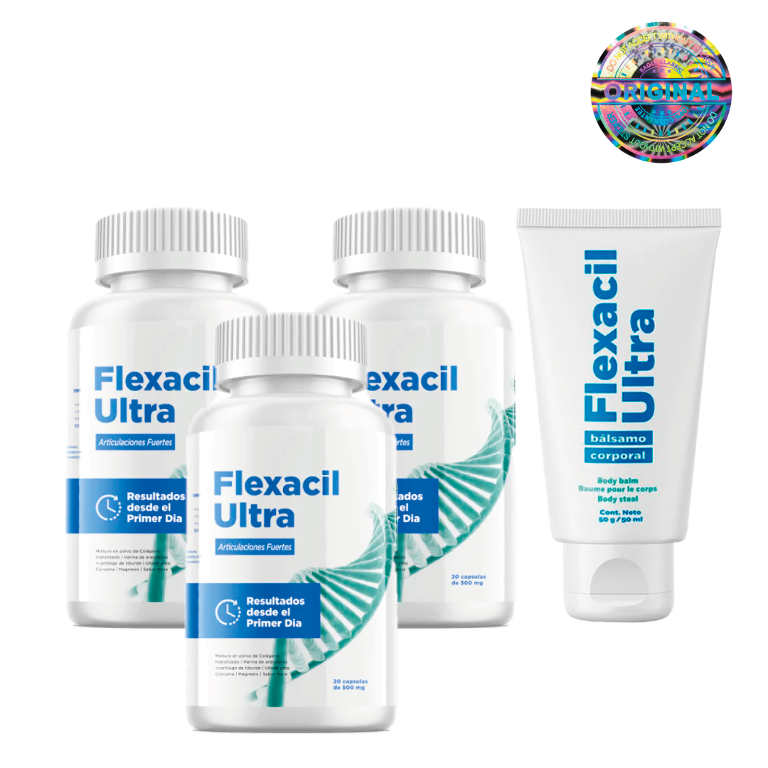 FLEXACAPS 3 FRASCO + FLEXAGEL 1 TUBO - 1