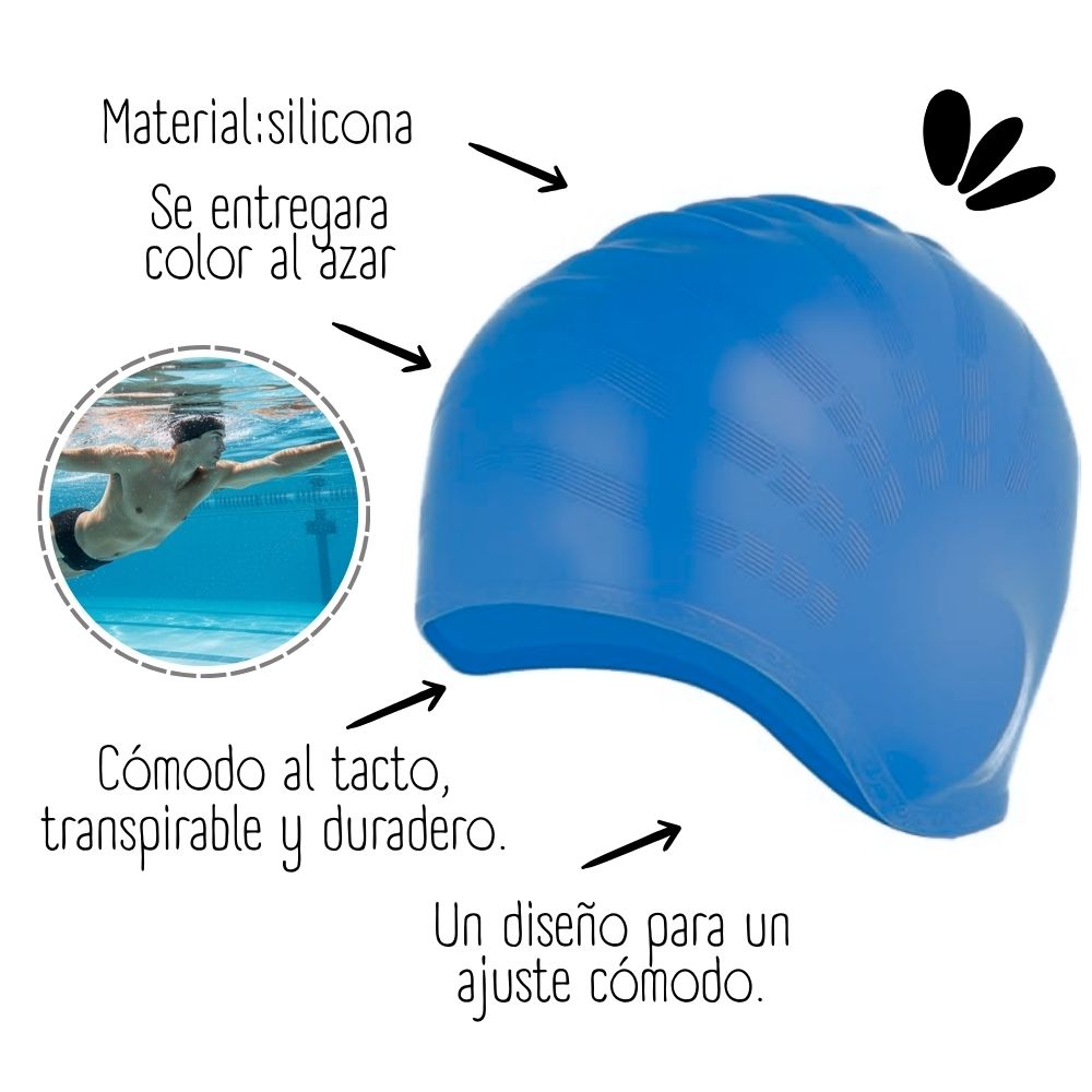 GORRO CON OREJA PARA NATACION - NZ - 2