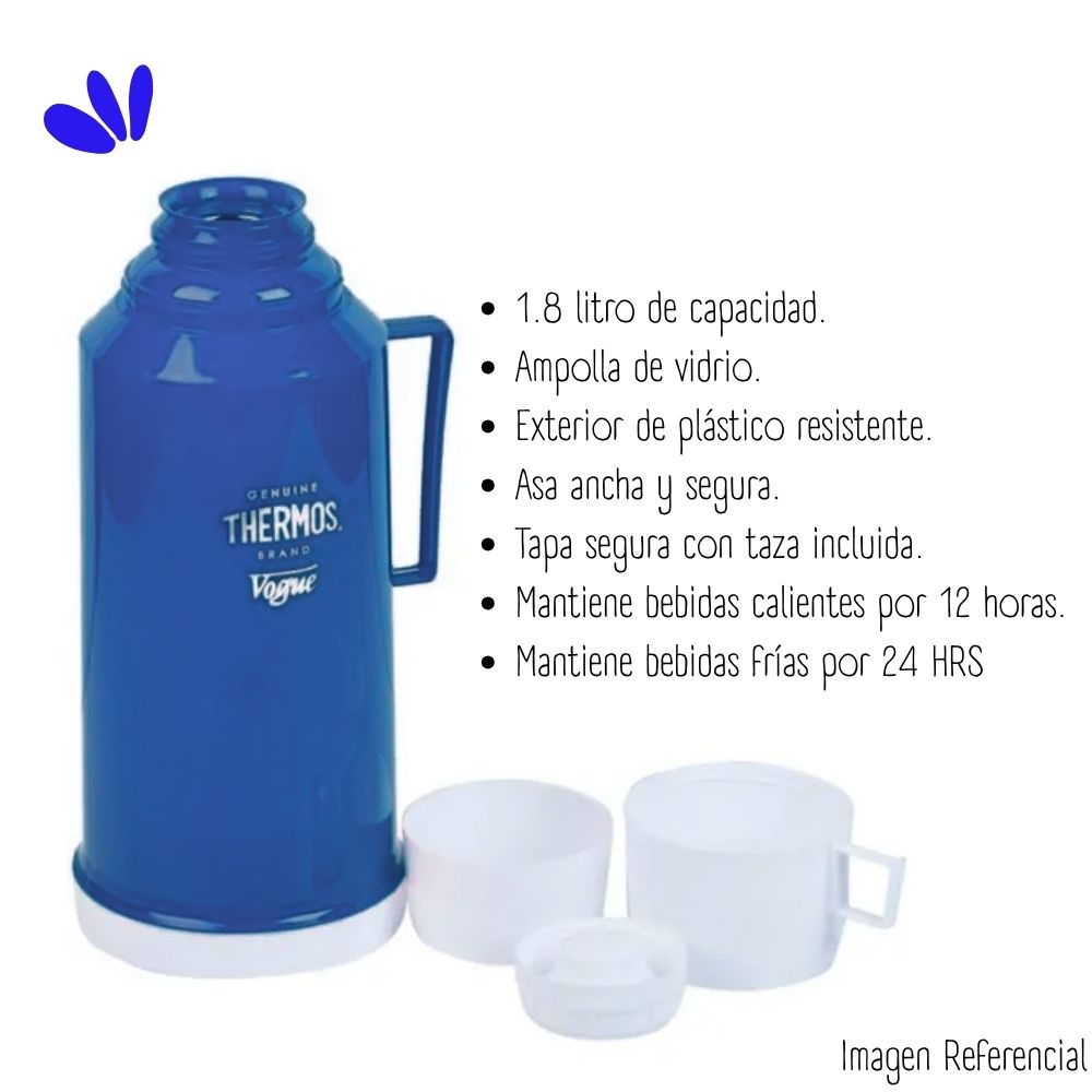 TERMO THERMOS 30-180 AZUL VOGUE 1.8 L - 2