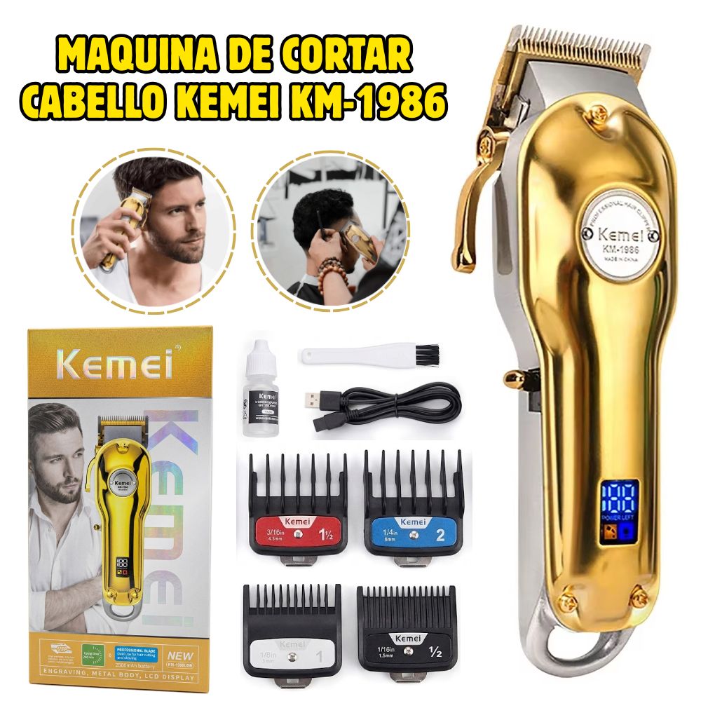 MAQUINA KM-1986 KEMEI CORTAR CABELLO KM1986 - 1
