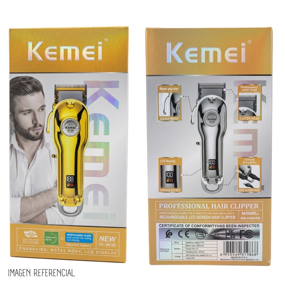 MAQUINA KM-1986 KEMEI CORTAR CABELLO KM1986 - 5