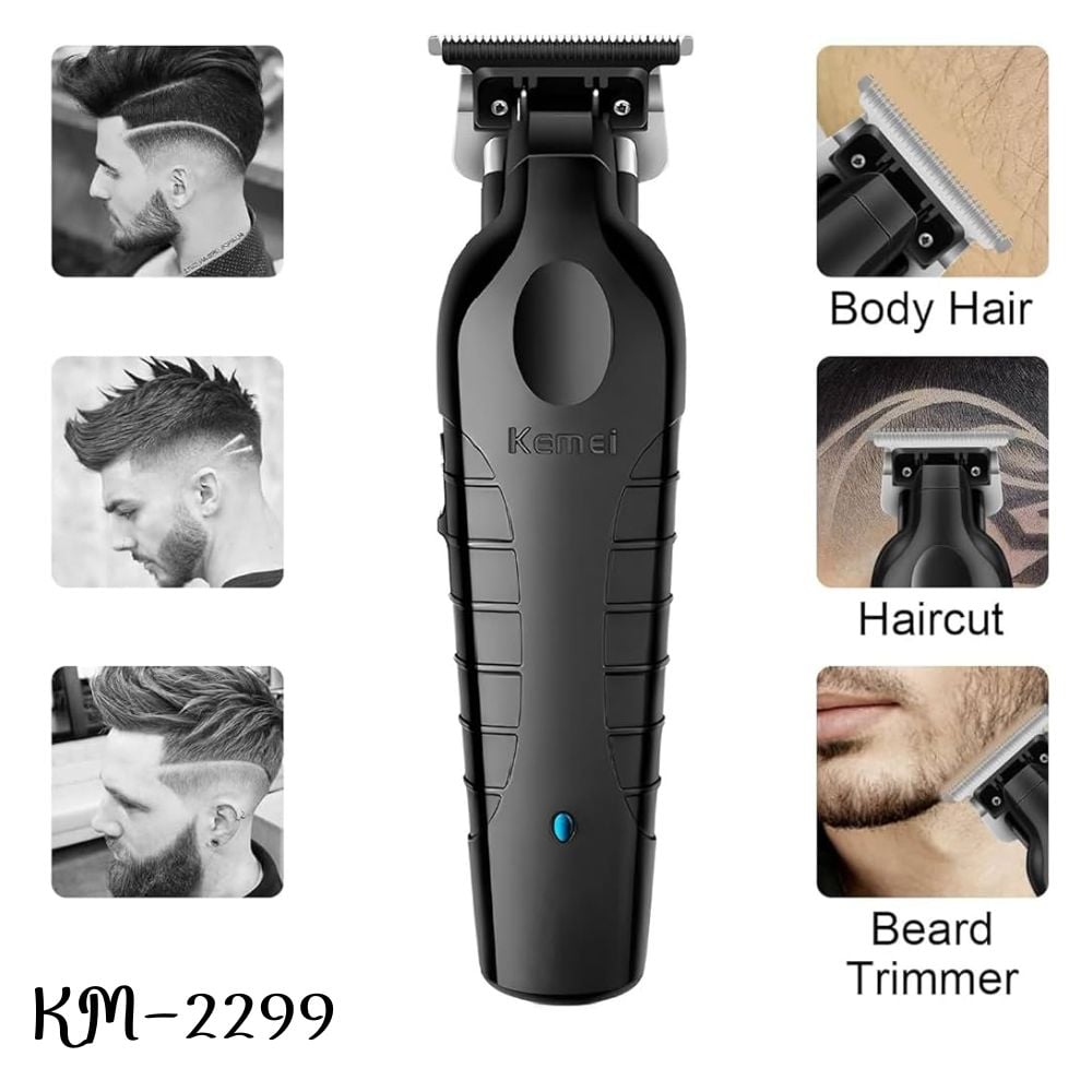 CORTADORA KM2299 TRIMMER KEMEI RECARGABLE KM-2299 - 4
