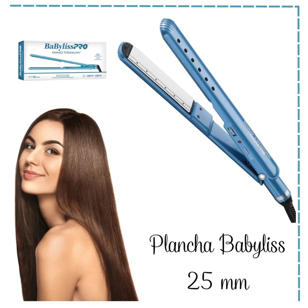 PLANCHA ALISADORA BABYLISS PRO BABNT9564TPE NANO TITANIUM WET DRY 25MM. - 4