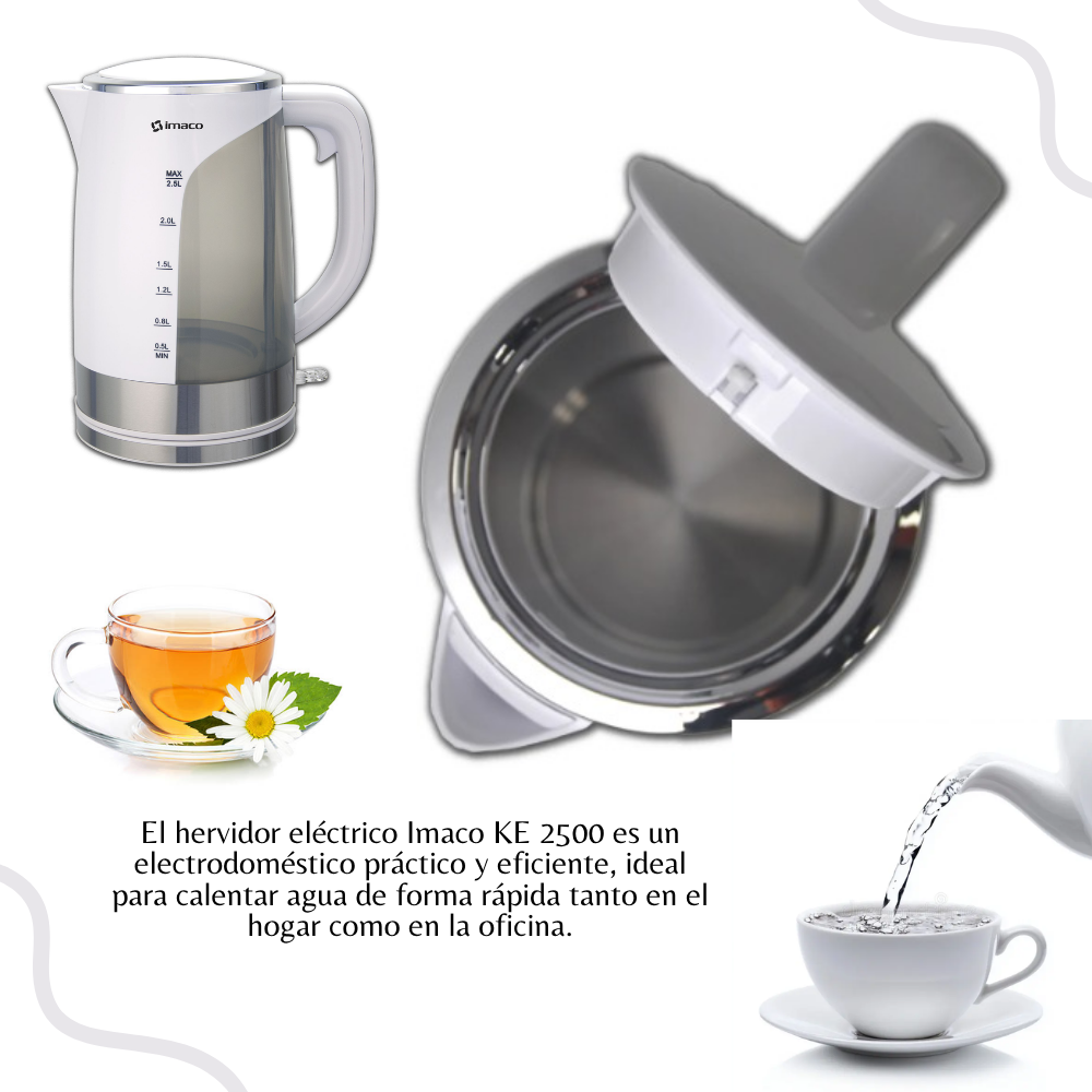HERVIDOR ELECTRICO IMACO DE 2.5 LT DE 2200W - KE2500 - 3