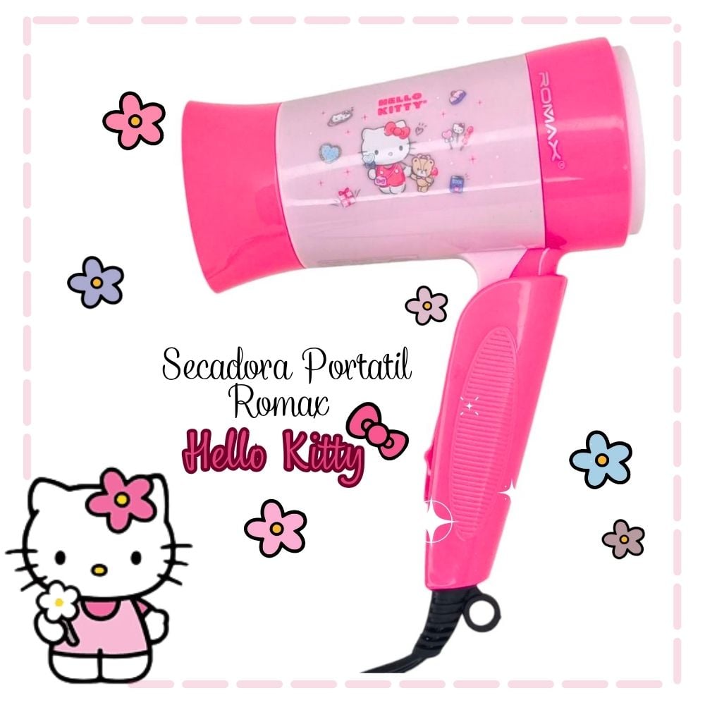 SECADOR DE CABELLO ROMAX HELLO KITTY - 1