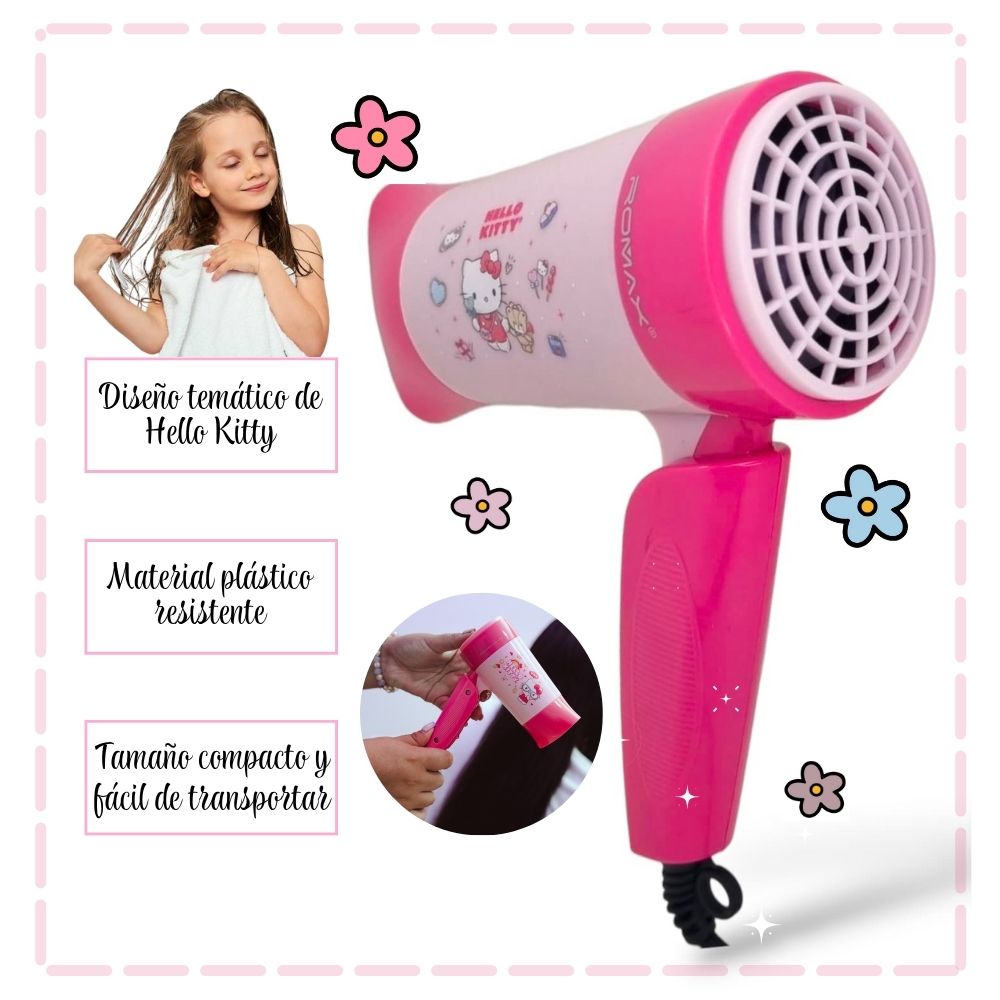 SECADOR DE CABELLO ROMAX HELLO KITTY - 2