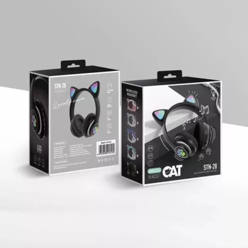 AUDIFONOS CAT GAMING CON LUZ LED STN-28 - 4