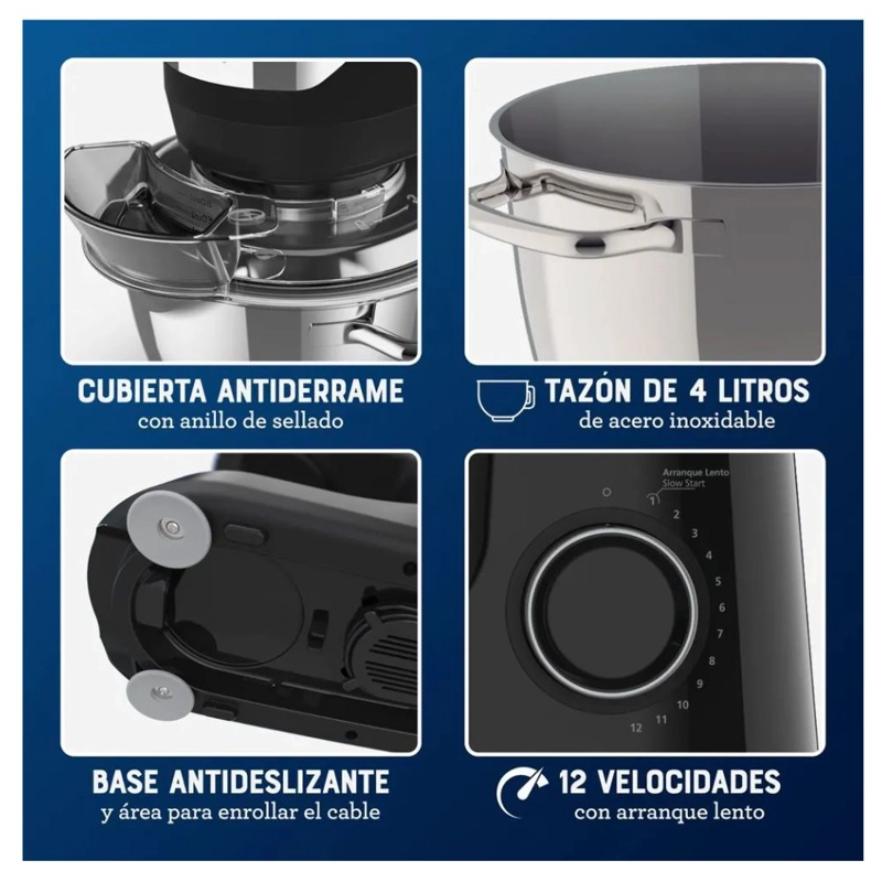 BATIDORA OSTER PLANETARIA 4L DE12 VELOCIDADES 850W - 8