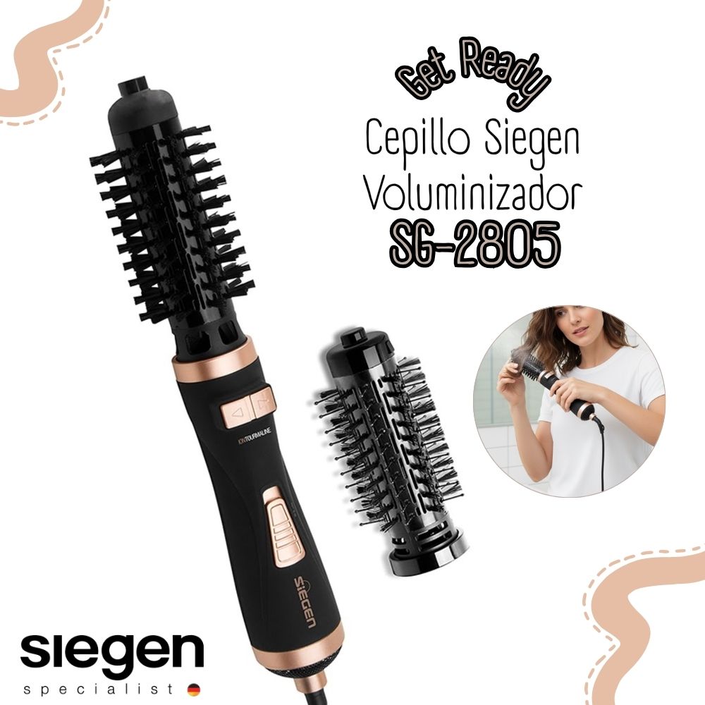 CEPILLO SECADOR - VOLUMINIZADOR SIEGEN GET READY SG-2805 - 1