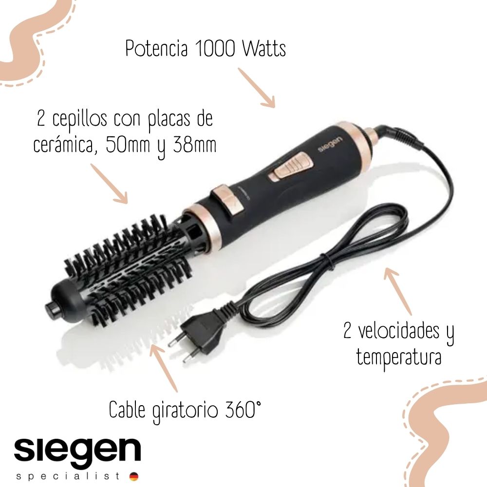 CEPILLO SECADOR - VOLUMINIZADOR SIEGEN GET READY SG-2805 - 2