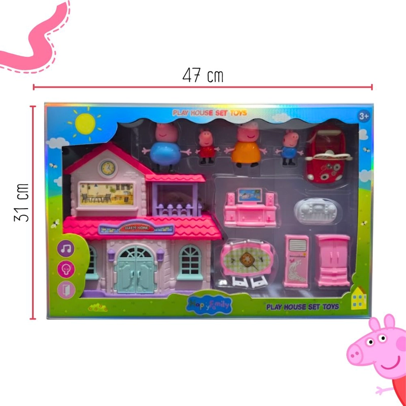 CASA DE PEPPA PIG CON 4 MUÑECOS - 6