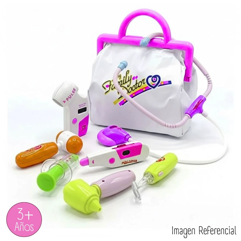 SET DE DOCTORA 'MY FAMILY DOCTOR' 8 PC - ROSADO - 2