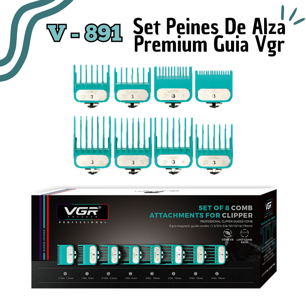 SET PEINES DE ALZA PREMIUM GUIA VGR V – 891 - 1
