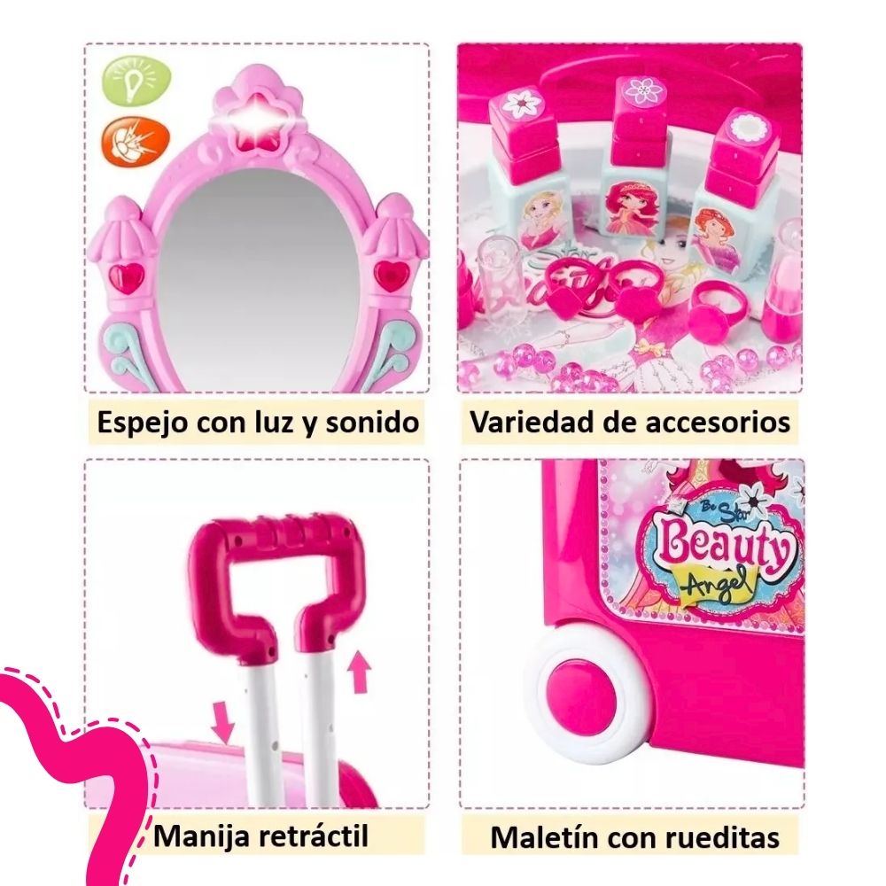 JUGUETE MALETA BEAUTY SET 3 EN 1 - 4