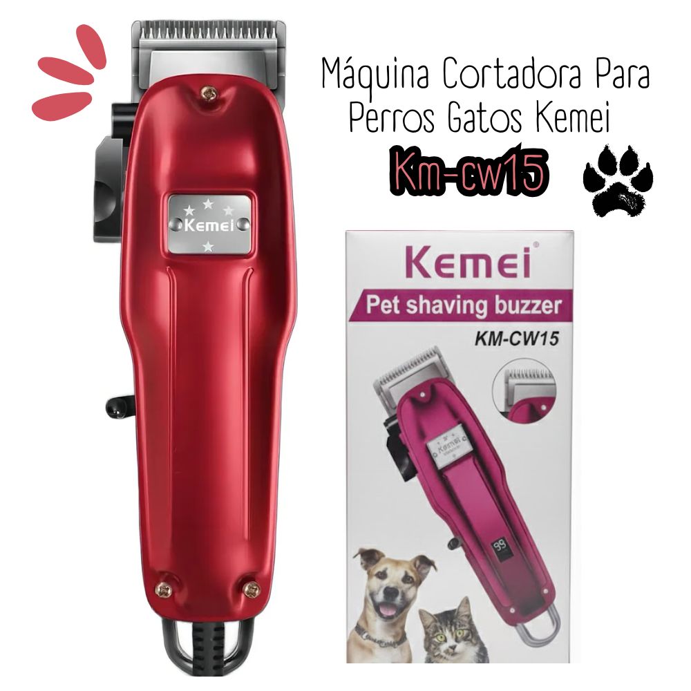MAQUINA DE MASCOTA KEMEI KM-CW15 FUSCIA - 1