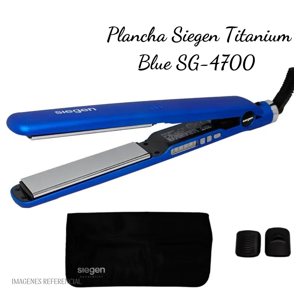 PLANCHA ALISADORA PROFESIONAL SIEGEN PLACAS FLOTANTES DE TITANIUM