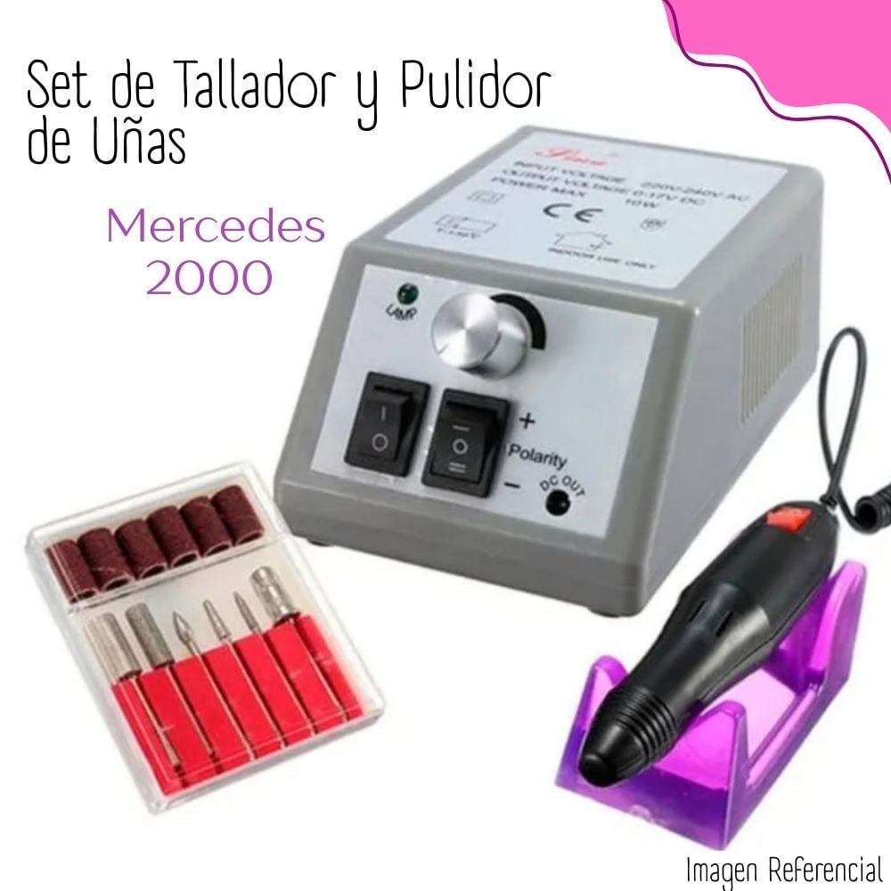 SET DE TALLADOR Y PULIDOR DE UÑAS MERCEDES 2000 - 1