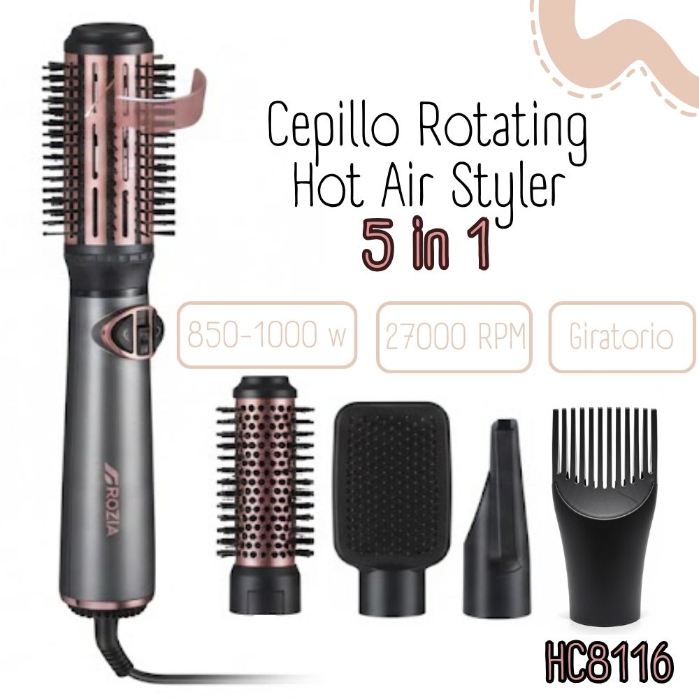 CEPILLO ROTATING HOT AIR STYLER ROZIA 5 EN 1 - HC8116 - 1