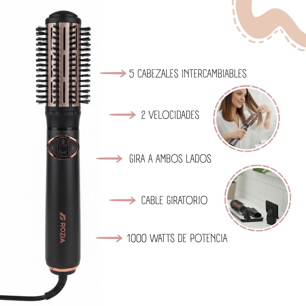 CEPILLO ROTATING HOT AIR STYLER ROZIA 5 EN 1 - HC8116 - 2