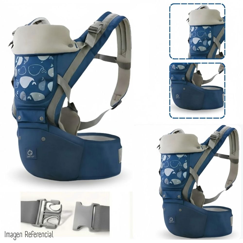 CANGURO ERGONÓMICO 3 EN 1 PARA BEBÉS - AZUL YB-002 - 3