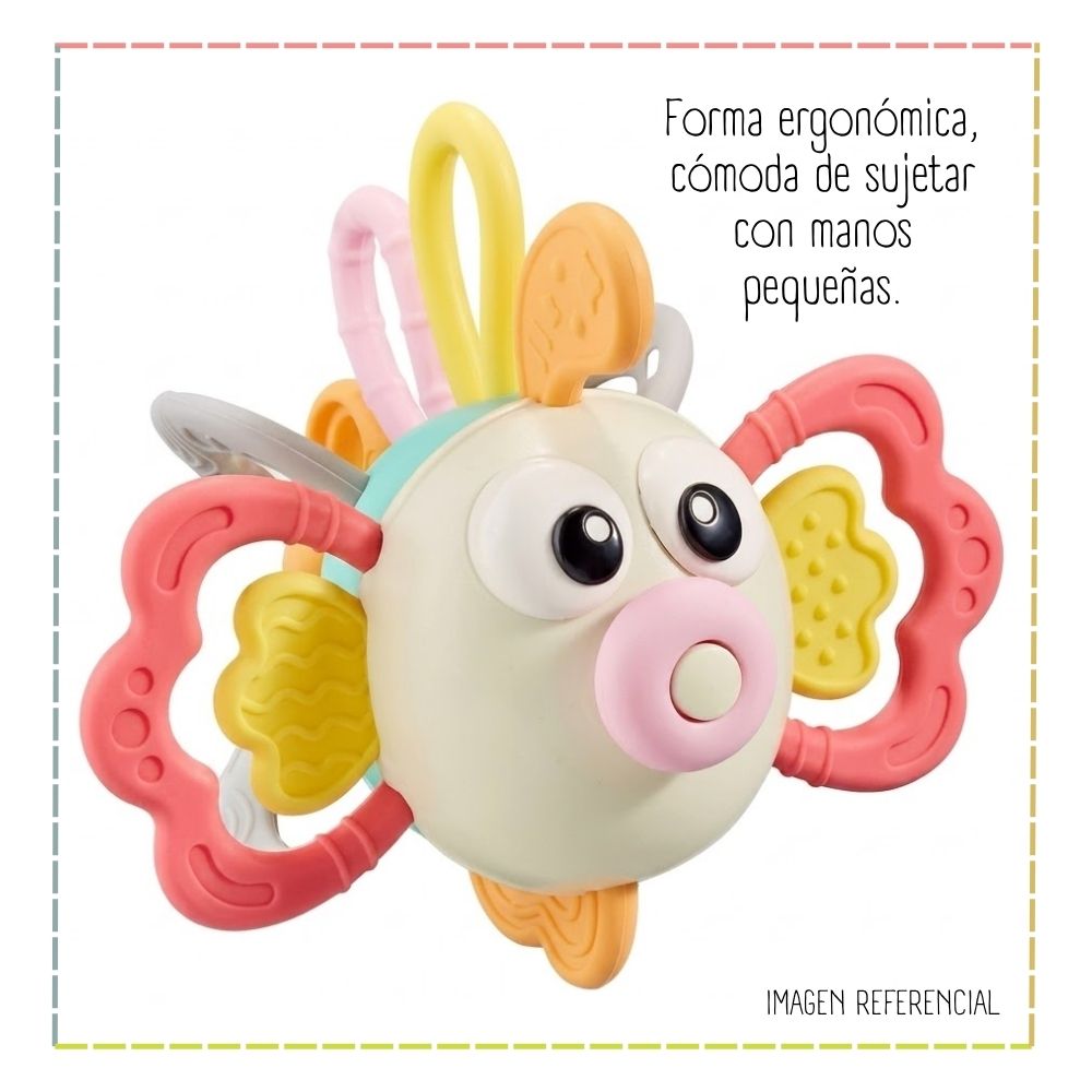 MODERDOR Y SONAJERO SENSORIAL “BABY RATTLE” EN FORMA DE PEZ - 4