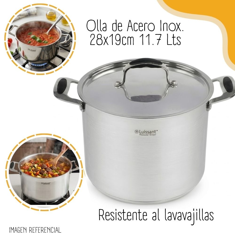JUEGOS DE OLLAS DE ACERO LUISSANT LU-614A-T - 3