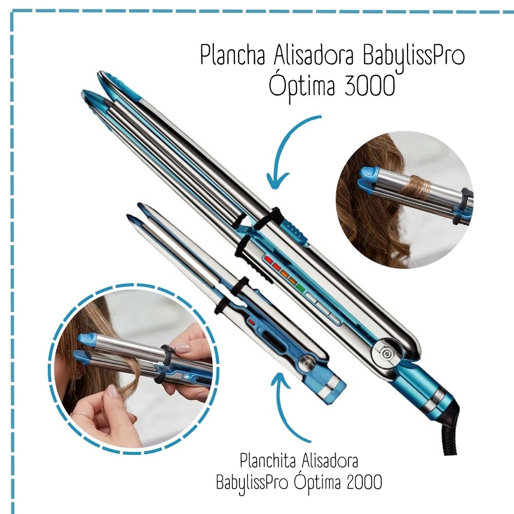 COMBO PLANCHAS PROFESIONALES PRO ÓPTIMA 2000 Y ÓPTIMA 3000 BABYLISSPRO - 3