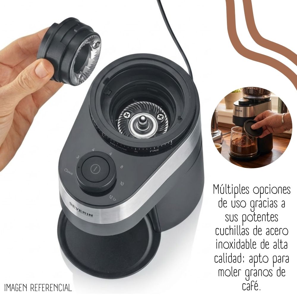 MOLINILLO DE CAFÉ AUTOMÁTICO SEVERIN - KM 3880 - 3