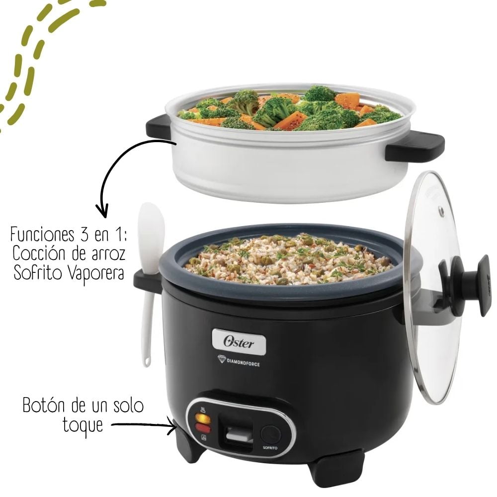 OLLA ARROCERA OSTER 3 EN 1 2.2L – CKSTRC12DFBLK-053 - 2