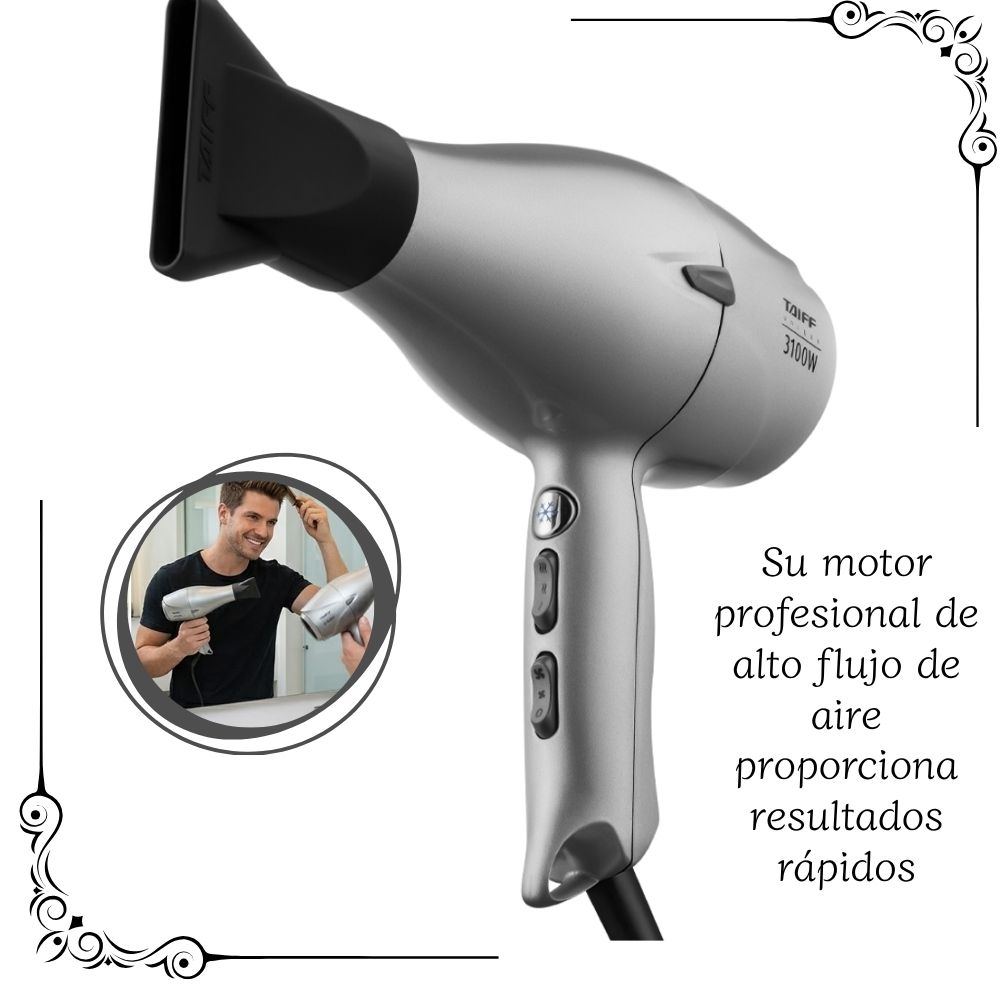 SECADORA PROFESIONAL DE CABELLO TAIFF UNIQUE - 3100 WATTS - 2