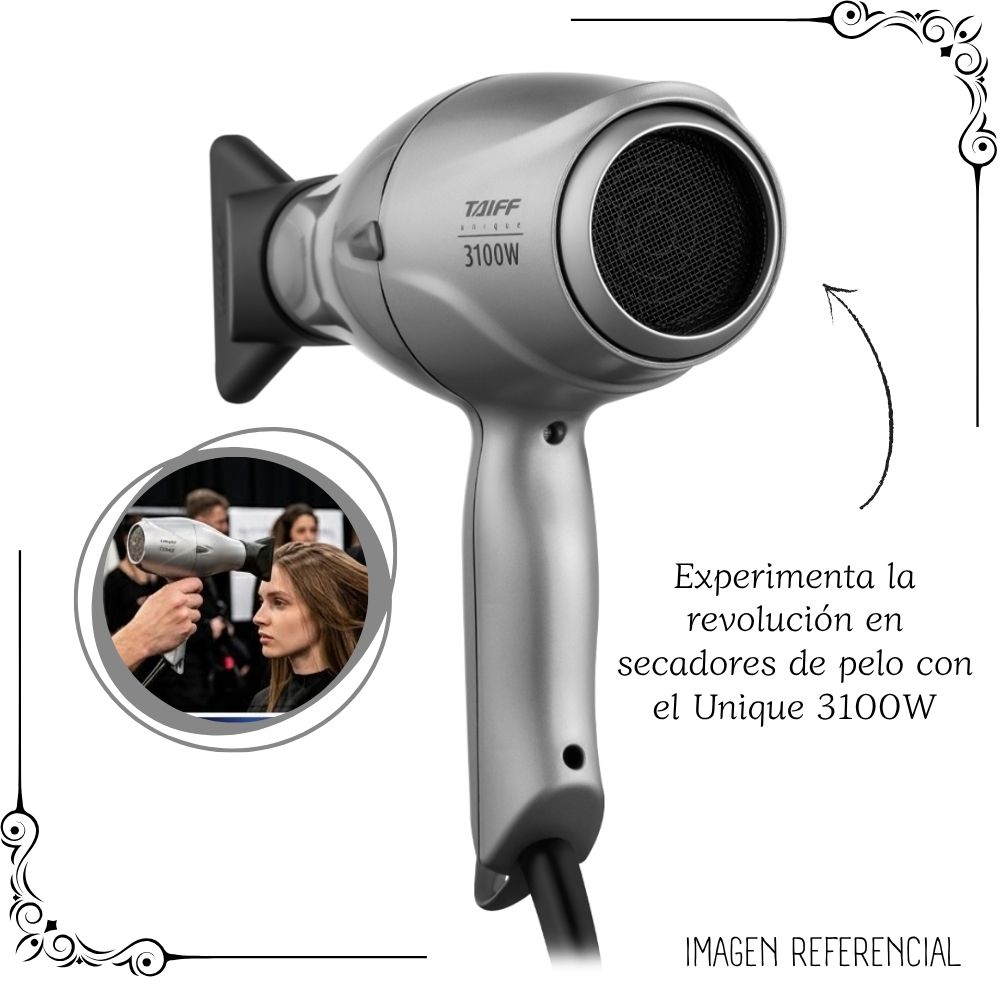 SECADORA PROFESIONAL DE CABELLO TAIFF UNIQUE - 3100 WATTS - 4