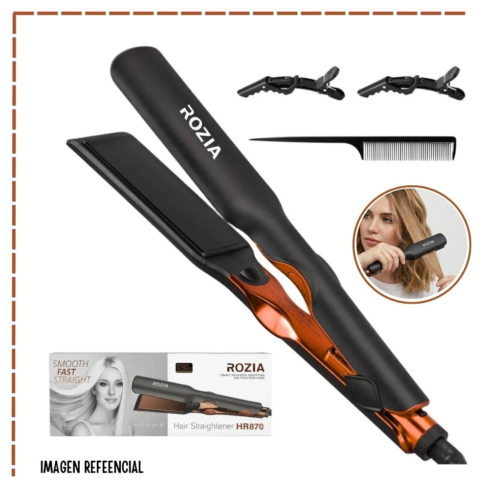 PLANCHA ALISADORA DE CABELLO ROZIA HR-870 - 3