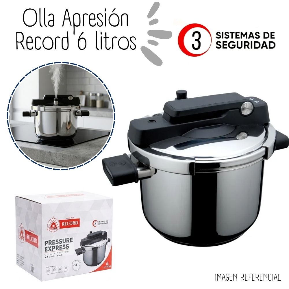 Olla a presion RECORD de 6 Litros - 1