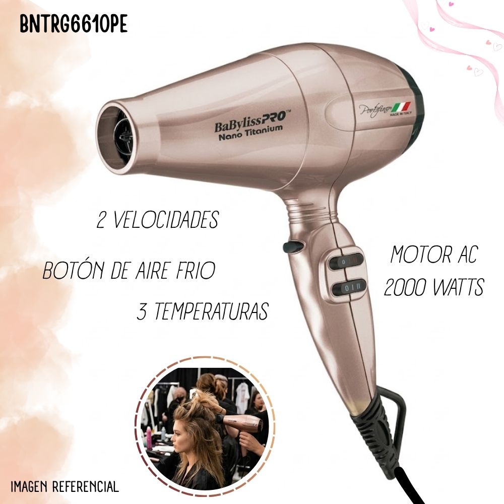 SECADORA DE CABELLO BABYLISSPRO PORTOFINO BNTRG6610PE - 3
