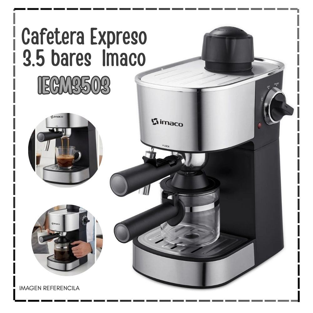 CAFETERA ESPRESSO Y CAPUCCINO 3.5 BARES IECM3503 IMACO - 1