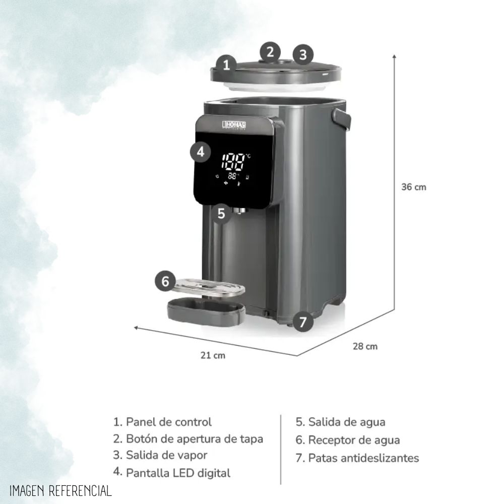 TERMO HERVIDOR THOMAS 5 LT - TH-TK50 - 3