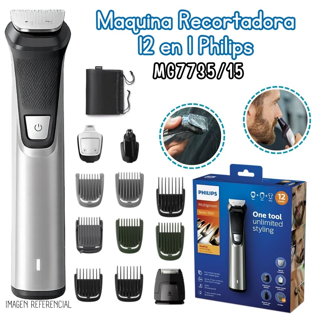 RECORTADOR PHILIPS MULTIGROOM SERIE 7000 12 EN 1 - MG7735/15 - 1