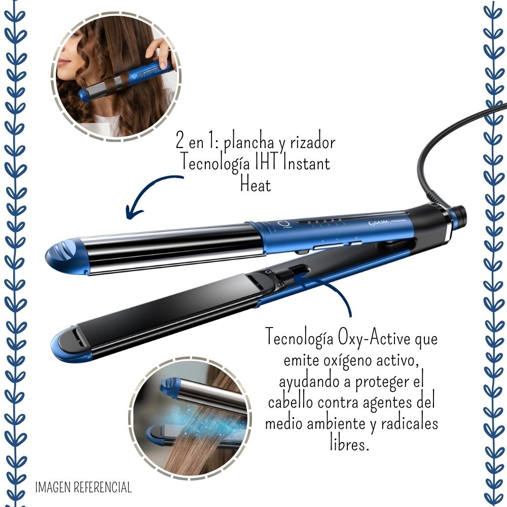 PLANCHA ALISADORA GAMA PROFESIONAL IQ PERFETTO LED OXY-ACTIVE BLUE BIVOLT - BECHS0000002875 - 3