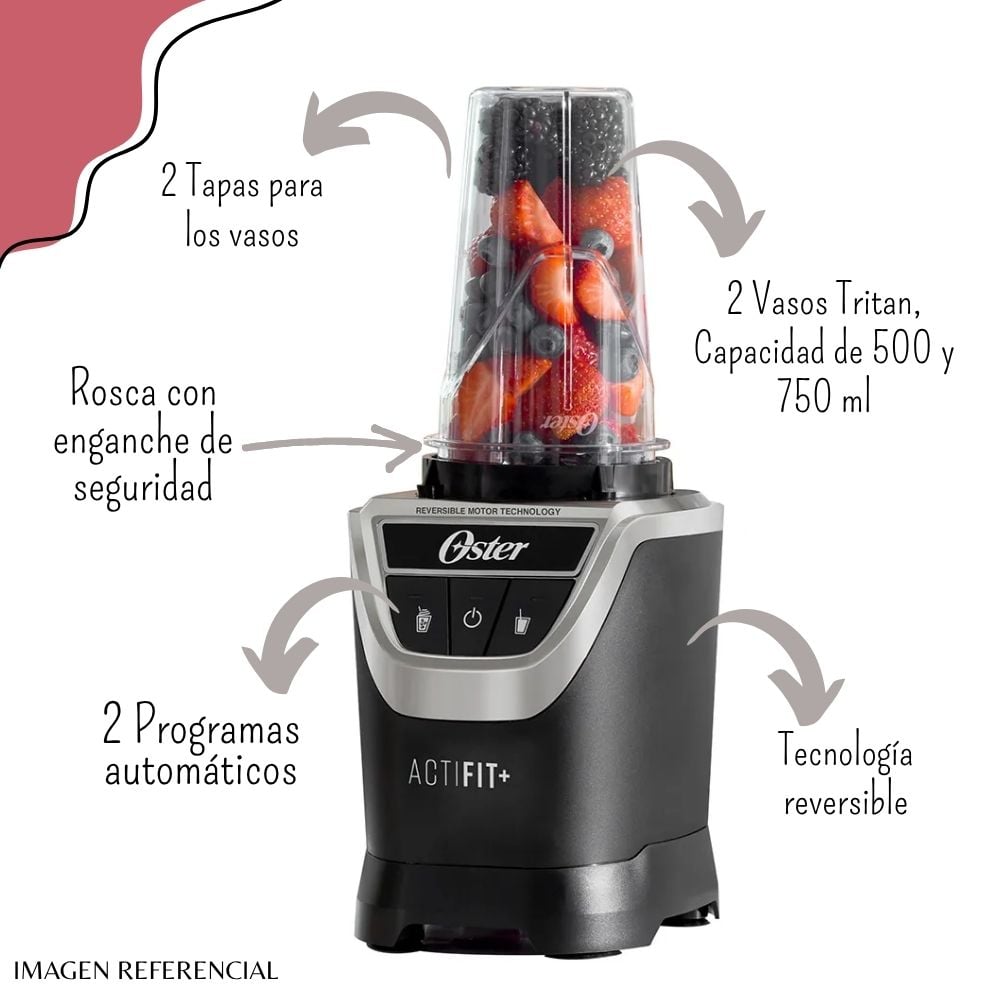 LICUADORA PERSONAL OSTER ACTIFIT+ - BLSTXPN7002 - 2