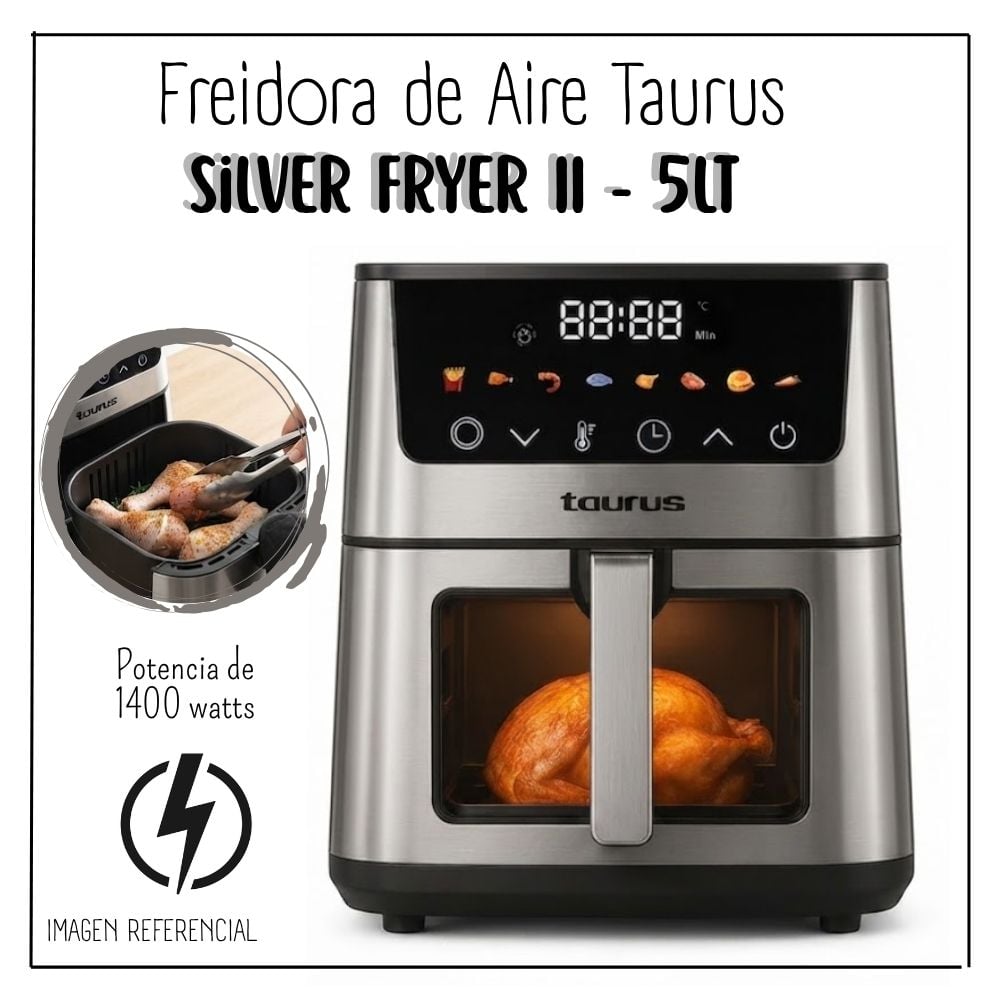 FREIDORA DE AIRE TAURUS SILVER FRYER II - 1