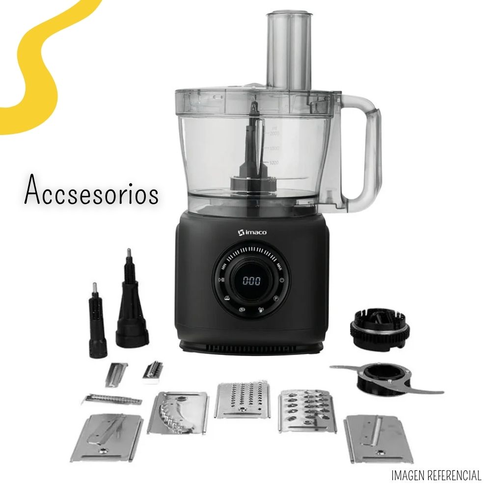 PROCESADOR DE ALIMENTOS 2 LITROS IMACO 7EN1 FP416A - 2