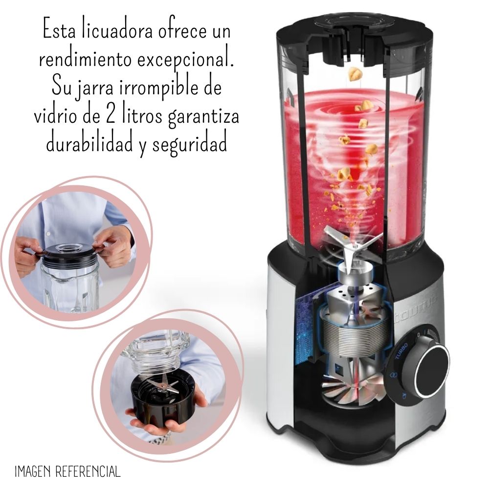 LICUADORA PERSONAL TAURUS PRIOR INOX DE 1.8 L -1500W - 3