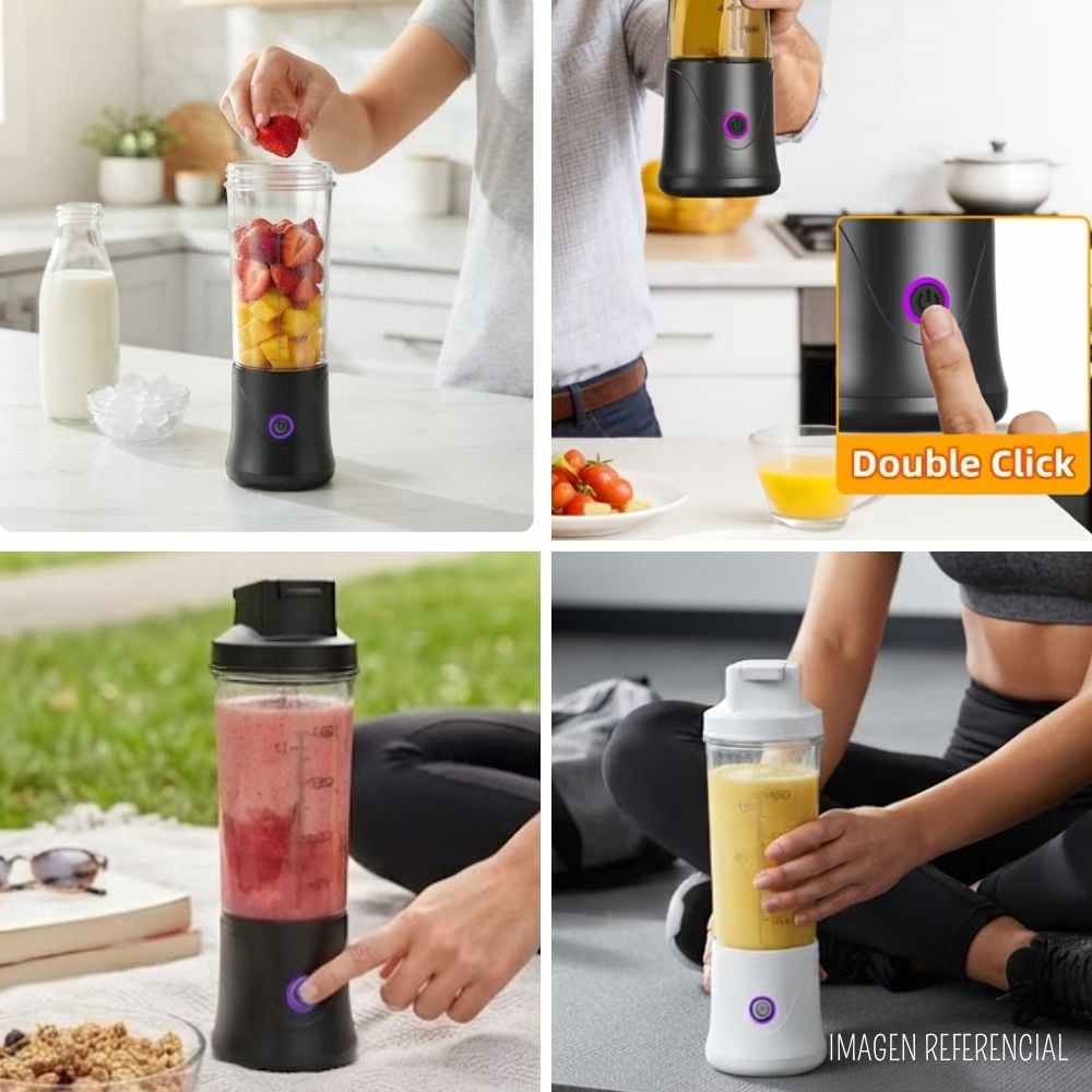 MINI LICUADORA PORTÁTIL RECARGABLE 450ML MY-7987 - 2